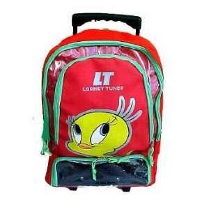    Looney Tunes Tweety Bird Rolling Backpack Luggage Toys & Games