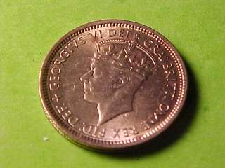 BRITISH WEST AFRICA 6 PENCE 1952 CH BU RARE KM 31 ONLY 167 PIECES 