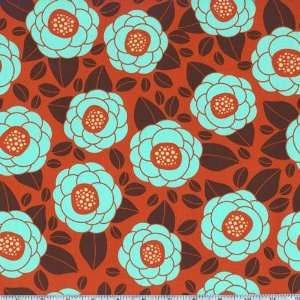   Bloom Rust Fabric By The Yard joel_dewberry Arts, Crafts & Sewing