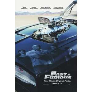  FAST AND FURIOUS ORIGINAL MOVIE POSTER Patio, Lawn 