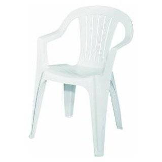   Mfg Co Wht Low Back Chair 8235 48 3700 Resin Patio Chairs by Adams