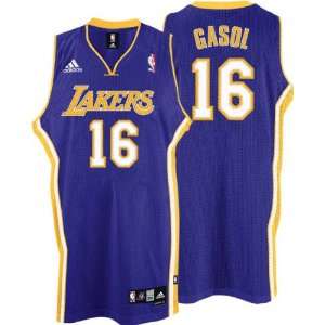 Pau Gasol Jersey adidas Purple Swingman #16 Los Angeles Lakers Jersey 