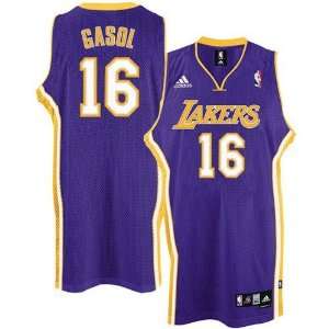   Lakers #16 Pau Gasol Youth Purple Swingman Basketball Jersey Sports