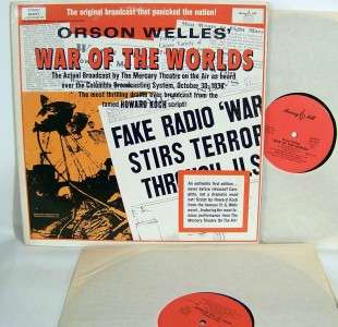 Orson Welles War of The Worlds 2lps S44217 Murray Hill  