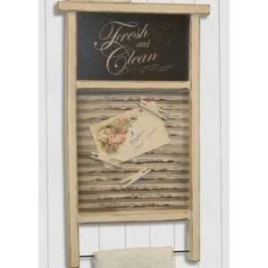    Fresh and Clean Faux Washboard Memo Board