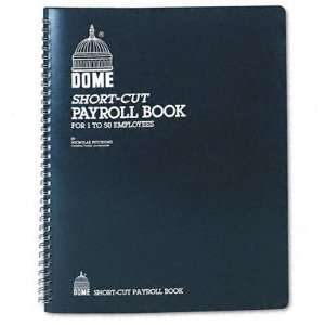 New Payroll Record Single Entry System Blue Vinyl Case Pack 2   497883