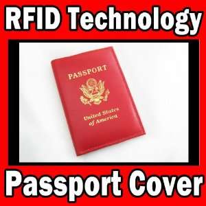  Leather RFID Blocking Passport Case Cover Holder Travel Id 