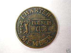 VINTAGE COIN CHARTER MEMBER PGA TOUR PARTNERS CLUB  