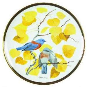  Songbirds of the World Plate Collection   Western Bluebird 