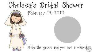 Personalized Bride Bridal Shower Wedding Scratch Off  