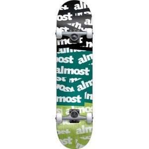  Almost Plastered Complete Skateboard   7.6 Sports 