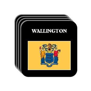  US State Flag   WALLINGTON, New Jersey (NJ) Set of 4 Mini 