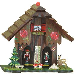   German Black Forest Chalet Weather House with Thermometer Handmadei
