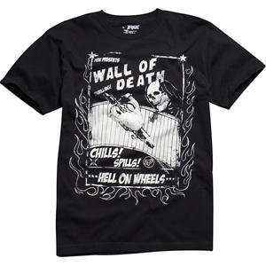  Fox Racing Wall of Death T Shirt   X Large/Black 