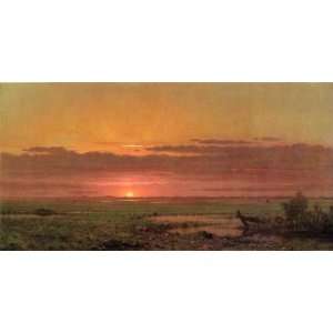   Heade   24 x 12 inches   Sunset Marshland, New Jersey