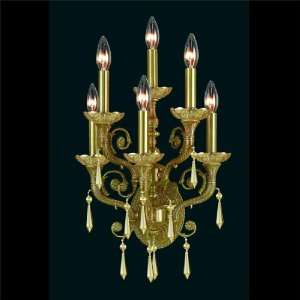  Crystorama 5176 AG GT MWP Wall Sconce in Aged Brass