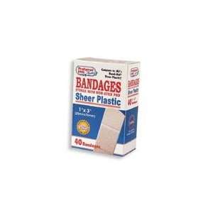  Preferred Pharmacy Sheer Plastic Bandage Strips 1 Inch 40 