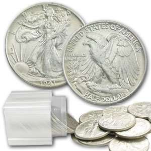  $10 Walking Liberty Half Dollars   90 Silver 20 Coin Roll 
