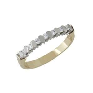  Lithe   size 10.00 14K Gold Seven Stone Diamond Ring 