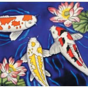 8x 8 Art Tile   Koi Fish