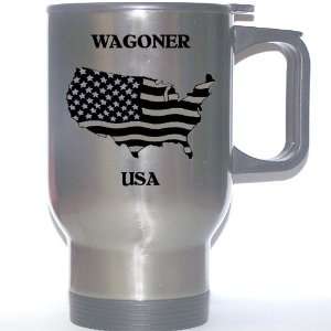  US Flag   Wagoner, Oklahoma (OK) Stainless Steel Mug 