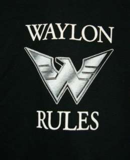 WAYLON RULES on Front   Back Says Waylon F***IN Jennings Thats Who T 