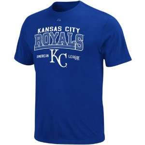 Majestic Kansas City Royals Royal Blue Built Legacy T shirt (Small 