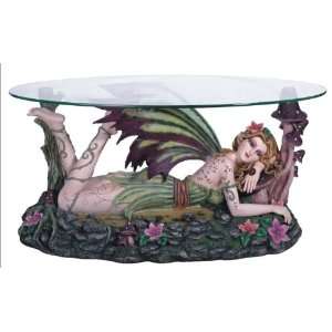 Spring Fairy Lying On Mushroom Land End Table Collectible 