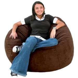  3 feet Chocolate Cozy Sac Bean Bag Chair Love Seat