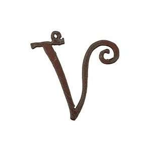  The Lipstick Ranch Rusted Iron Letter V 49mm Charms Arts 