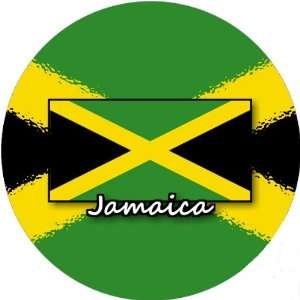    58mm Round Badge Style Keyring Jamaica Flag
