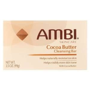  Ambi Skincare Cocoa Butter Cleansing Bar, 3.5 oz Beauty
