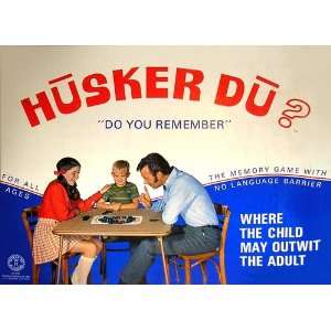  Vintage 1970 Husker Du? The Fun to Play Memory Game Toys 