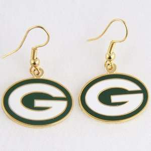  Green Bay Packers Logo Wire Earrings