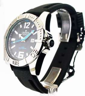 CROTON [USA] Aquamatic Watch, St. Steel & Black; BNIB;  