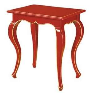  Glossy Red Lacquer Table