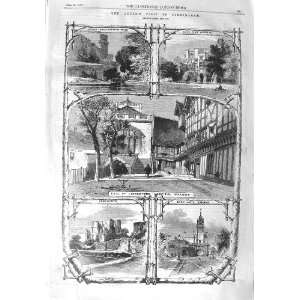  1858 EARL LEICESTER HOSPITAL WARWICK KENILWORTH CASTLE 