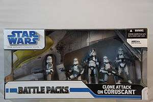 Star Wars Legacy Battle Packs Clone Attack on Coruscant NEW 