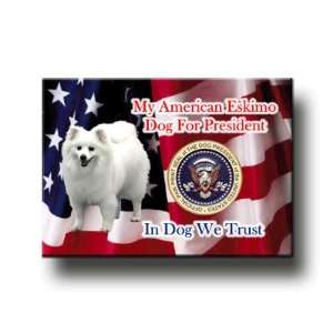  American Eskimo Dog President Fridge Magnet Everything 