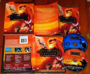 The Lion King Platinum Edition 2 disc DVD Authentic R1 786936217421 