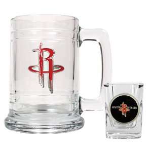  American Products Houston Rockets NBA Boilermaker Set   Primary Logo 