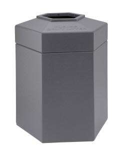 45 Gallon All Season Outdoor Hexagon Garbage Can  