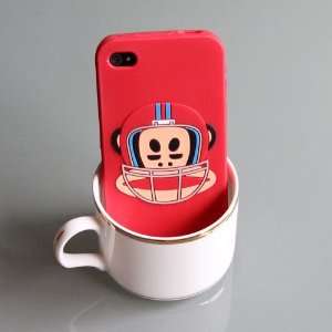  Paul Frank monkey red foot ball hat silicone skin case for 