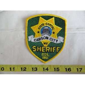  Carson City Nevada Sheriff Police Patch 