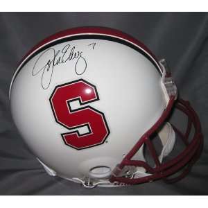  Autographed John Elway Helmet   Fs Proline Stanford 