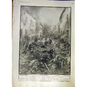  French Battle Noyon Streets Soldier Amiens Ww1 1918
