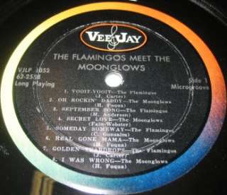 Doo Wop Lp The Flamingos / The Moonglows ON THE DUSTY ROAD OF HITS On 
