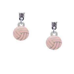  Mini Pink Volleyball/Waterpolo   Two Sided Clear Swarovski 