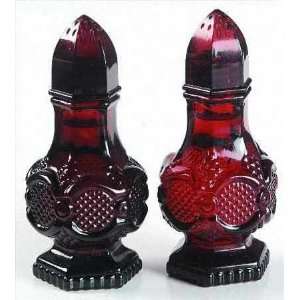  Avon Ruby Red Cape Cod Candle Holders 