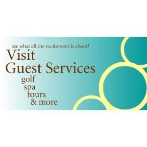 3x6 Vinyl Banner   Resort Ammenities See What All The Excitement is A